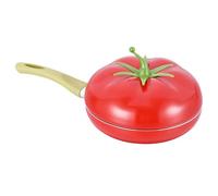 Soup Pot with Lid Fruit Shape Design, Practical, Non-stick | Deep Kitchen Utensil Ideal For Pasta, Soup, Spaghetti, Home Kitchen And Restaurant Tomato K