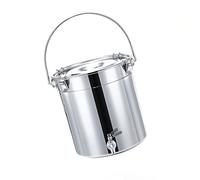 Soup Pot with Lid - Stock Pot, 201 Stainless Steel Soup Bucket/Sealed Bucket/Transportation Bucket, Wine Tank with Tap, Stock Pot, for Water Milk Tea Milk Storage Bucket,34L