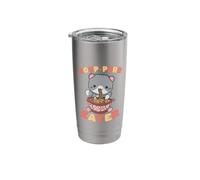 Soup-Purr Eater Cute Cat Ramen Noodle Lover Pun Stainless Steel Insulated Tumbler