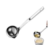 Soup Skimmer - Non-Stick Stainless Steel Kitchen Ladle - Food Fat Separator Skimmer Spoon - for Home Dormitory Hotel Apartment Businesses Rental Bakeries Cafe