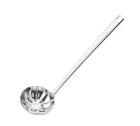 Soup Spoon - 1 Piece Stainless Steel Spoon, Heat Resistant Ergonomic Handle | Gold or Silver Finish, Ideal for Hot Pot, Chinese Kitchen, Home, Restaurants, Buffets, Weddings and Special Awards