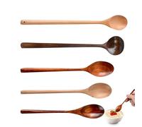 Soup Spoon, Wooden Serving Spoon, Honey Utensil Sauce Prepare Mix Serve