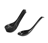 Soup Spoons,6 Pcs Japanese Style Spoons Rice Spoons Asian Soup Spoons with Long Handle for Restaurants