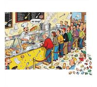 Soup Stand No Soup Refusal Wooden Jigsaw Puzzle Waterproof 1000 Piece Puzzles for Adults Gifts Impossible Challenging Games