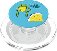 Soup Time Frog Meme Pixel Art PopSockets PopGrip for MagSafe