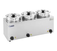 Soup Warmer 3 x 2,75 Litres 450 W - Soup Warmers by Royal Catering Silver