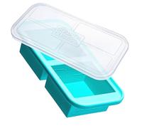 Souper Cubes 2 Cup Silicone Freezer Mould For Food with Lid - Aqua - 1-Pack