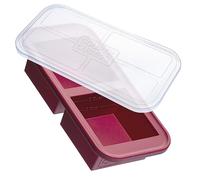 Souper Cubes 2 Cup Silicone Freezer Tray with Lid - Easy Meal Prep Container and Kitchen Storage Solution - Silicone Mold for Soup and Food Storage - Cranberry - 1-Pack