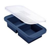Souper Cubes 2 Cup Silicone Freezer Tray with Lid, Perfect for Storing Lasagna, Leftovers, Sauces, Portioned Meals and More, Silicone Freezer Mold for Meal Prepping - Blueberry - 1-Pack
