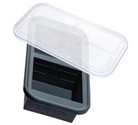 Souper Cubes 2 Cup Silicone Freezer Trays With Lids, Charcoal, 1-Pack