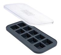Souper Cubes 2 Tbsp Silicone Freezer Tray with Lid - Easy Meal Prep Container and Kitchen Storage Solution - Silicone Mold for Soup and Food Storage - Charcoal - 1-Pack