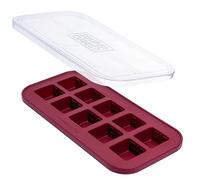 Souper Cubes 2 Tbsp Silicone Freezer Tray with Lid - Easy Meal Prep Container and Kitchen Storage Solution - Silicone Mold for Soup and Food Storage - Cranberry - 1-Pack