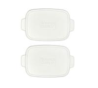 Souper Cubes 5" x 3" Stoneware Ceramic Baking Dishes Silicone Replacement Lids - Pack of 2 - Stoneware Not Included
