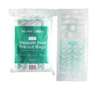 Souper Cubes 6" x 10" Pre-cut Pint Vacuum Sealer Bags for Food, 100 Count