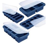 Souper Cubes Silicone Freezer Mould Gift Set - 4-Pack Bundle - Blueberry