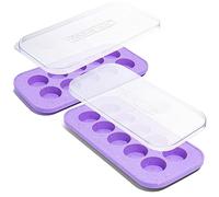 Souper Cubes The Cookie Tray - Silicone Molds for Baking - Freeze and Store Perfect Cookie Dough Rounds - Convenient Baking Supplies - Lavender with Sprinkles - 2-Pack
