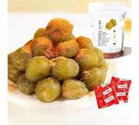 Sour and Sweet Crispy Green Plums 405g/Bag,Dried Prunes,Juicy Small Peach Snack, Sugar pickled plum, Chili green plum,Vegan,cold fruit candied,fresh Fruit snacks (3 bag)