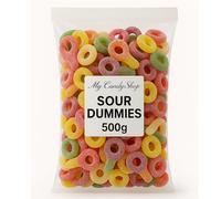 Sour Dummies 500g - Pick and Mix Sweets in Bulk Cheap - Sour Dummy Candies 500g Bag, Mouthwatering Jelly Flavours Perfect for Sweet Cravings and Party Favours