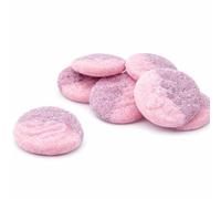 Sour Foam Smileys Strawberry & Cherry, Vanilla & Raspberry, Apple Flavoured Foam Sweets - Soft Chewy Fruity Sour Candy - Pick and Mix Sweets - Kw (500g, Sour Foam Smileys)