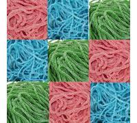 Sour Fruit Flavour Laces - Strawberry, Blue Raspberry & Apple Laces - Tangy & Chewy Candy Strips Variety (250g, Random Mixed Laces)