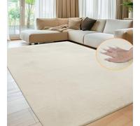 Sour Lemon Cream Area Rug, 160x230cm, Modern, Unisex, Non-Slip, Lint Free, Machine Made, Polyester, Low Pile, Square, Indoor, Living Room, Bedroom, Hallway, Playroom