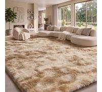 Sour Lemon Large Rugs Living Room 240x300cm, Khaki Shaggy Rugs for Bedroom