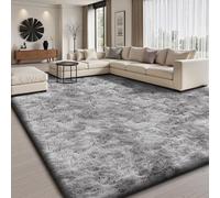 Sour Lemon Living Room Rug, Long Pile, Bedroom Rug, Grey, 140 x 200 cm, Non-Slip, Extra Large, Soft and Modern, for Bedroom, Children's Room