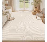 Sour Lemon Rugs Living Room 120x160cm, Cream Extra Large Rug for Bedroom
