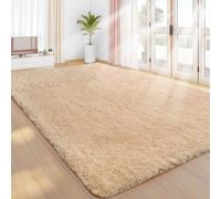 Sour Lemon Rugs Living Room 140x200cm, Beige Area Rugs for Bedroom, Washable Anti Slip Extra Large Shaggy Soft Rug Fluffy Modern Floor Carpets Mat Beside Carpet for Kids Living Room