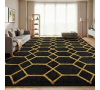 Sour Lemon Rugs Living Room 140x200cm, Grey Area Rugs for Bedroom, Washable Anti Slip Large Shaggy Soft Rug Fluffy Modern Carpets Mat Beside Area Rug for Living Room Kids Room