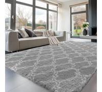 Sour Lemon Rugs Living Room 240x300cm, Grey Area Rugs for Bedroom, Washable Anti Slip Extra Large Shaggy Soft Rug Fluffy Modern Floor Carpets Mat Beside Carpet for Kids Living Room