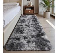 Sour Lemon Rugs Living Room 80x300cm, Grey Runner rug for Bedroom, Washable Anti Slip Fluffy Rug Shaggy Soft Modern Floor Carpets Mat Beside Rugs for Kids Hallway Living Room