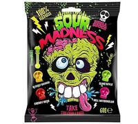 Sour Madness Skull Shape Candy Extreme Sour Take The Challenge 60g (Imported)