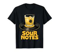 Sour Notes Vinyl Record Whiskey Cocktail Audiophile T-Shirt