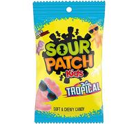 Sour Patch Kids Sweet and Sour Gummy Candy| Tropical| 8 Ounce Bag| Pack of 1