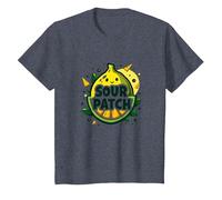 Sour Patch Lemon Kawaii Fruit Graphic T-Shirt, Kids, Heather Blue, 2 Years