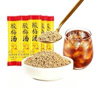 Sour Plum Soup Granule Drink Mix, 30 Single-Serve Stick Packs, Zero Fat Calorie Formula, Refreshing Sweet Flavor, Instant Soluble For Hot & Iced Beverage Daily Enjoyment