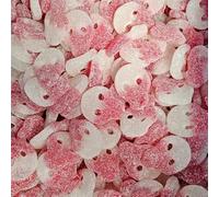 Sour Raspberry and Strawberry Skulls 1kg Share Bag by The Gourmet Sweet Company