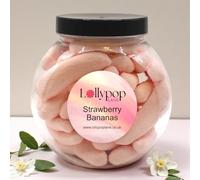 Sour Strawberry Foam Bananas Pick n Mix Mini Sweet Jar 400g