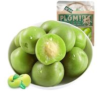 Sour sweet and crispy green plums 4.09oz/116g/bag,Huamei,fruit snacks,preserved fruits,Juicy plums,Dried Fruit,Vegan,Healthy Snacks,Sour crisp cold fruit fruit,fresh fresh plum (3 bag)
