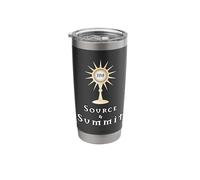 Source and Summit: Holy Eucharist & John 6:51 Quote Stainless Steel Insulated Tumbler
