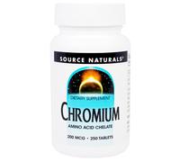 Source Naturals, Chromium, 200 mcg, 250 Tablets