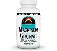 Source Naturals Magnesium Glycinate 120 Tablets - 133mg High Potency Muscle Relaxation & Sleep Support