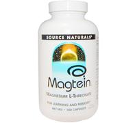 Source Naturals, Magtein, Magnesium L-Threonate, 667 mg, 180 Capsules