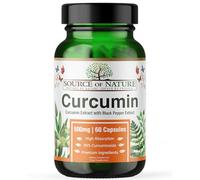 Source of Nature® | 500mg Curcumin Extract | 60 Capsules | +95% Pure Curcuminoids | Produced in EU | with BioPerine® (Black Pepper Extract) | from Turmeric | High dose