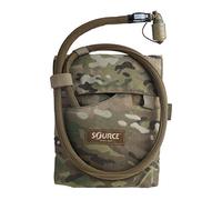 Source Tactical Kangaroo 1-Liter Collapsible Canteen Hydration System System with Storm Push-Pull Drinking Valve with Pouch (Multicam), nylon