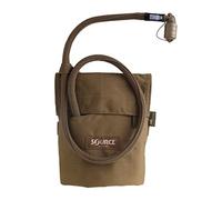 Source Tactical Kangaroo 1L Collapsible Widepac Hydration Bladder with Pouch - High-Flow Push-Pull Storm Drinking Valve - Leakproof Widepac Closure - Zero Taste and Virtually Self-Cleaning - 34oz, Coyote (4001510201)