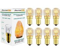 SourceDIY Salt Lamp Bulb 15w E14 (Pack of 8) for Oven <300°C, Fridge, Multipurpose Pygmy Appliance SES Incandescent dimmable Bulbs