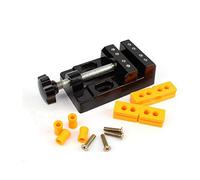 Sourcemall Flat Mini Bench Vise Tabletop Clamp Drill Press Vise Tools for Hobby Craft Sourcemall Mini Table Bench Vice,Mini Flat Clamp Table Jaw Bench Clamp for Craft Hobby Tool (Aluminum)