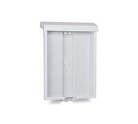 SourceOne 8.5" x 11" Outdoor Realtor Style Brochure Holder with Lid - White - UV Resistant